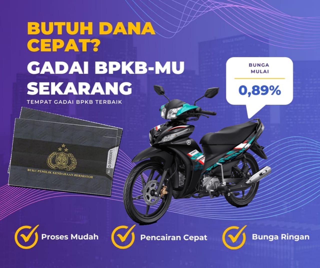 Kredit Jaminan Bpkb Motor Yamaha Jupiter Z1 Sw Dapat Dana Berapa? Seperti Ini Simulasinya